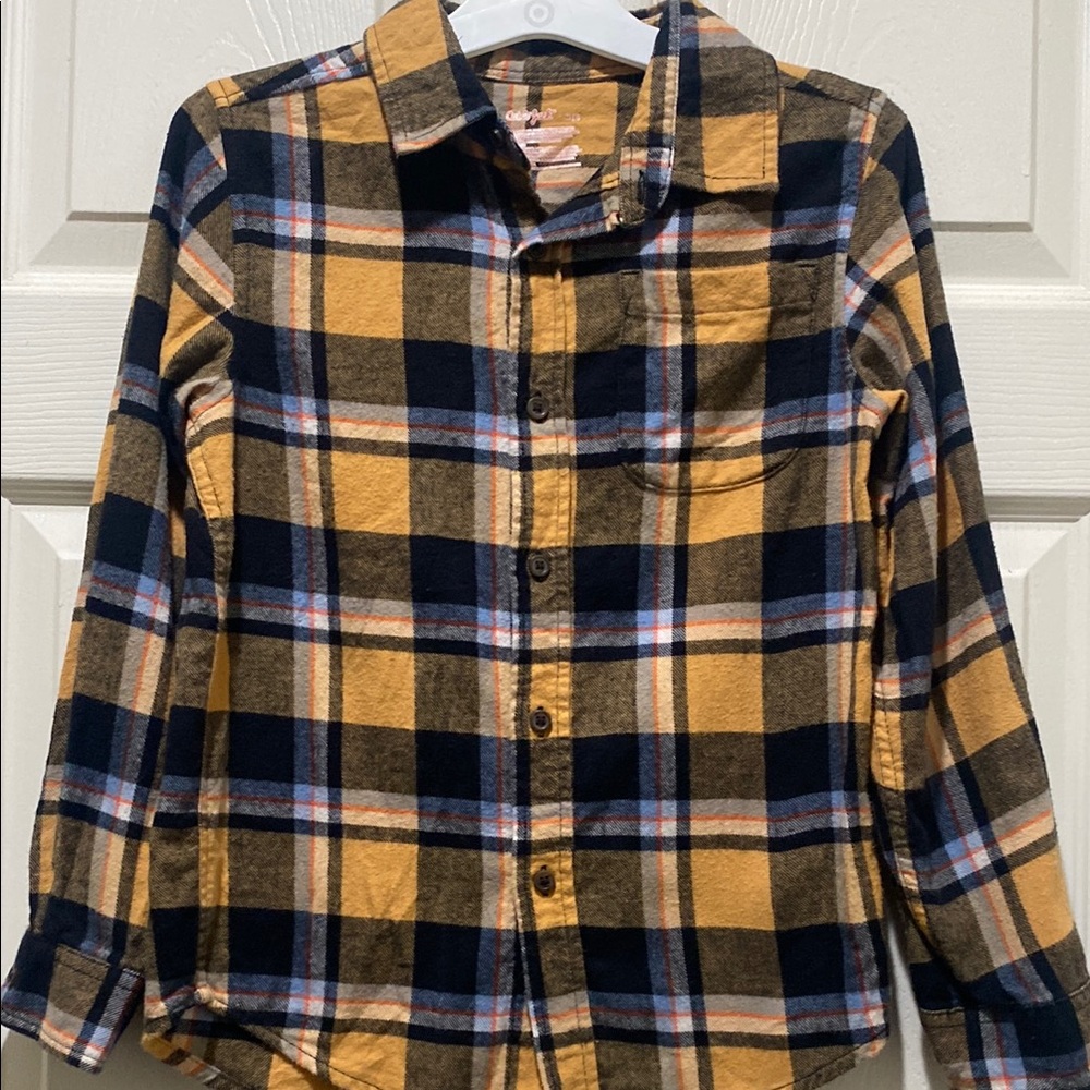 Cat & Jack Yellow and Blue Long Sleeve Tee pre loved